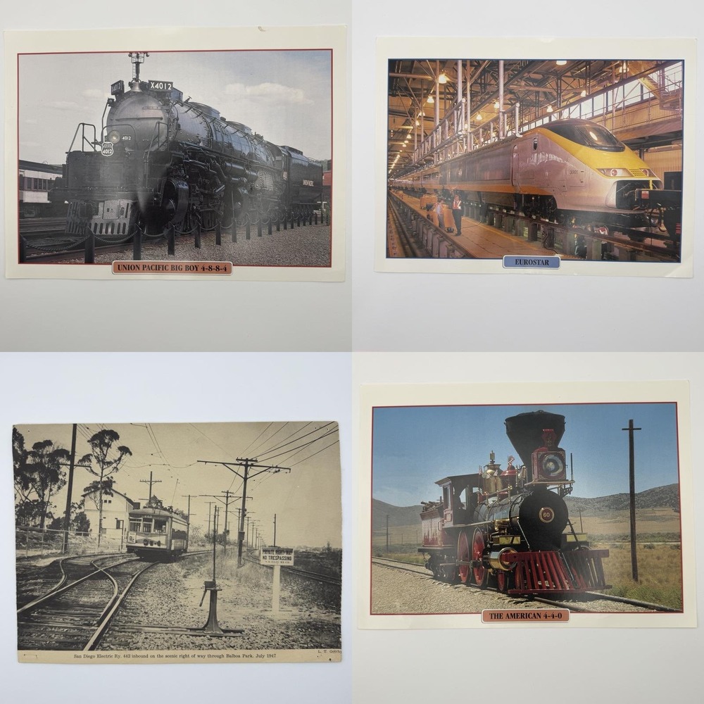 Vintage Train Prints Atlas‎ Editions Big Boy Eurostar 4-4-0 Lot 4